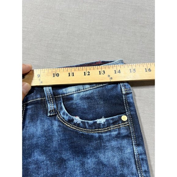 Maxime Cossoguy Jeans Womens 27 Blue Denim Pocketed Belted Zip Ladies 27x33 - Picture 10 of 14